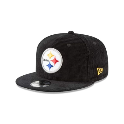 Pittsburgh Steelers Gorra | New Era NFL Corduroy 9fifty Snapback Cap Mexico - Negros
